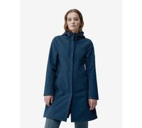 Born Living Yoga Trench Hooded Jacket Navy Blue Women - M