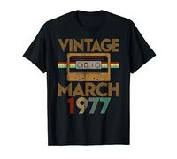 Born March 1977 Birthday Gift Made in 1977 43 Years Old T-Shirt