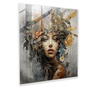 Born Mixed Media Graphics Print on Glass - Born, Versatile Glass Printing, Mixed Graphics, 50cm x 50cm