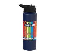 Born October 1949 2026 Ltd Edition 77 Years of Being Awesome Stainless Steel Insulated Water Bottle