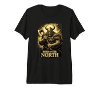 Born of The North Viking Warrior Norse Design for Men Premium T-Shirt