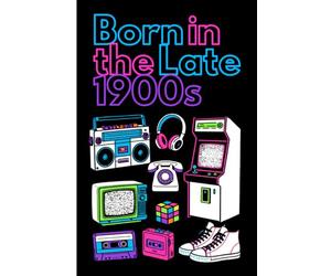 Born on the Late 1900s: Retro Nostalgia Notebook for Gen X & Older Millennials | Arcade Games, Cassette Tapes, Vintage Headphones & Puzzle Cube Inspired Journal for Notes, Lists and Memories