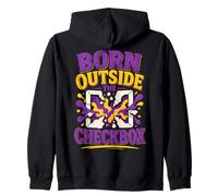 Born Outside The Checkbox Intersex Zip Hoodie