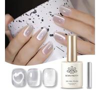BORN PRETTY Cat Magnetic Gel Nail Polish Super Shine15ml Galaxy Velvet Glitter Effect Stronge Magnetic Cat Effect Jelly Nail Manicure Soak Off U V Gel