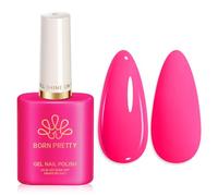 BORN PRETTY Gel Nail Polish 15ml Neon Rose Gel Polish Long Lasting, Chip Resistant Soak Off U V LED Manicure Design Salon DIY Nail Art at Home