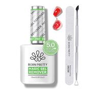 BORN PRETTY Gel Polish Remover, Professional Gel Nail Polish Remover with Nail File & Scraper, Easily & Quickly Remove in 2-4 Minutes