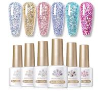 BORN PRETTY Glitter Gel Nail Polish Set 6 Colours