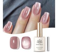 BORN PRETTY Magnetic Gel Nail Polish with Magnet 15ml Withered Roses Moonlight Effect Cat Gel Eye Iridescent Gel Polish for Nail Art Manicure Salon DIY