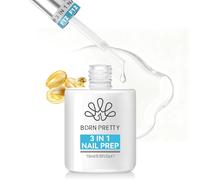 BORN PRETTY Nail Dehydrator & Primer, 3-in-1 Nail Prep for Gel Polish