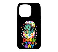 "B'orn This Gay" Dino Hatching Pride Case for iPhone 15 Pro