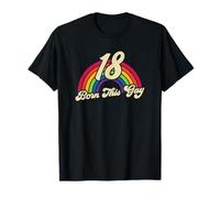 Born This Gay Rainbow 18th Birthday Gay Pride T-Shirt