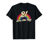 Born This Gay Rainbow 21st Birthday Gay Pride T-Shirt