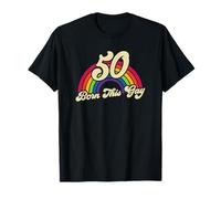 Born This Gay Rainbow 50th Birthday Gay Pride T-Shirt