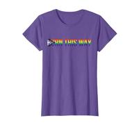 Born this way LGBTQIA+ Progress Pride Flag Stripes LGBTQIA+ T-Shirt