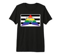 Born This Way Pride Chevron Graphic Premium T-Shirt