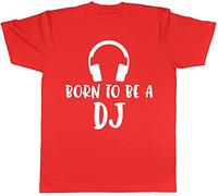 Born to be a DJ Mens Short Sleeve T-Shirt Red