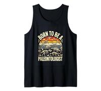 Born to Be A Paleontologist Dinosaur Fossil Tank Top