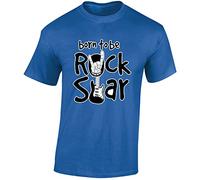 Born To Be a Rock Star Mens T-Shirt Music Guitar Rock n Roll Unisex Boys Girls Kids Gift Unisex Boys Girls Kids TShirt Printed Design Royal Blue - Youth Small (Age 5-6)