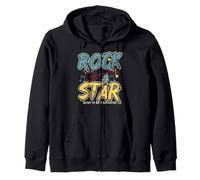 Born To Be A Rockstar design, Rock and Roll gift, Rock On Zip Hoodie