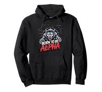 Born To Be Alpha Strong Confident Powerful Werewolf Girl Pullover Hoodie