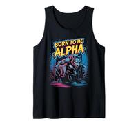 Born to Be Alpha Strong Confident Powerful Werewolf Girl Tank Top