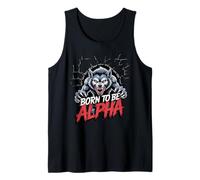 Born to Be Alpha Strong Confident Powerful Werewolf Girl Tank Top