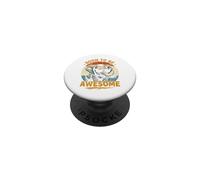 Born To Be Awesome Elephant Stuff | Elephants Retro Elephant PopSockets Adhesive PopGrip