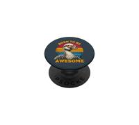 Born To Be Awesome Goose Stuff | Geese Sunset Retro Goose PopSockets Adhesive PopGrip