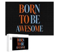Born to Be Awesome Puzzle Wood Jigsaw Puzzles 300 PCS