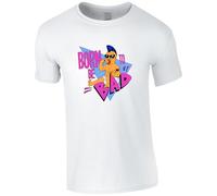 Born to Be Bad Men's T-Shirt - Twins Movie Arnold Funny Gym Spoof Film T Shirt (UK, Alpha, M, Regular, Regular, White)