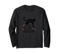 Born to Be Cat Mom: Feline Lover Pride Long Sleeve T-Shirt, Adult Unisex, Black, XXL