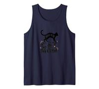 Born to Be Cat Mom: Feline Lover Pride Tank Top, Men, Navy, XXL