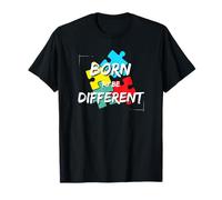 "Born to be Different" Neurodiversity ADHD Autism Pride Day T-Shirt