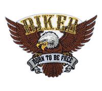 Born to be Free Biker Eagle Iron-On Patch | Motorcycle cowls Iron on Patches, America Patch, USA Back Patch, Motorcycle Embroidery Patch, Ironable Patch for Leather Finally Home