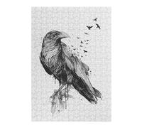 Born to Be Free (bw) Artistic Jigsaw Puzzle for Adults, 300 PCS