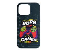 Born to Be Gamer Controller Retro Gaming Graphic Case for iPhone 16 Pro