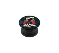 Born to Be Gamer Controller Retro Gaming Graphic PopSockets Adhesive PopGrip