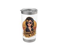 Born to Be Hacker - Computer Code Geek Programming Nerd Stainless Steel Insulated Tumbler