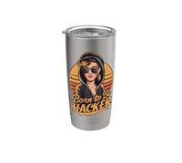 Born to Be Hacker - Computer Code Geek Programming Nerd Stainless Steel Insulated Tumbler