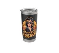 Born to Be Hacker - Computer Code Geek Programming Nerd Stainless Steel Insulated Tumbler