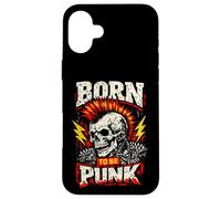 Born to Be Punk - Vintage Punk Rock Rebel Case for iPhone 16 Plus