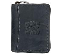 Born to be wild Men's Dark Grey Large Genuine Leather Wallet with Scorpion