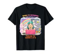 Born to Befriend Dragons Forced to Work A 9-5 Fantasy T-Shirt