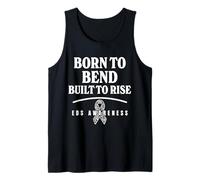 Born to Bend Built to Rise Zebra Ribbon EDS Awareness Design Tank Top