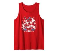 Born to Bewitch: Enchanting Witch Magic for Starry Nights Tank Top, Men, Red, L