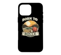 Born to Bocce Italian Retro Bocce Ball Player Team Case for iPhone 16 Pro Max