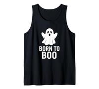 Born to Boo Ghost Halloween Funny Costume Design Tank Top