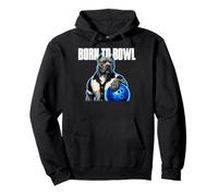 Born To Bowl Pitbull Dog Bowler Luminous Ball Pullover Hoodie