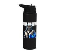 Born to Bowl Pitbull Dog Bowler Luminous Ball Stainless Steel Insulated Water Bottle