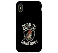 Born To Breed The Rare Ones Funny Finch Breeder Case for iPhone X/XS